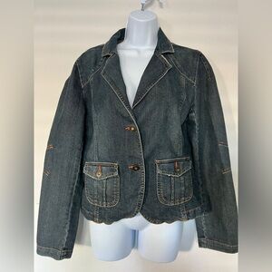 Jeanstar Denim Blazer Jacket - Size Medium